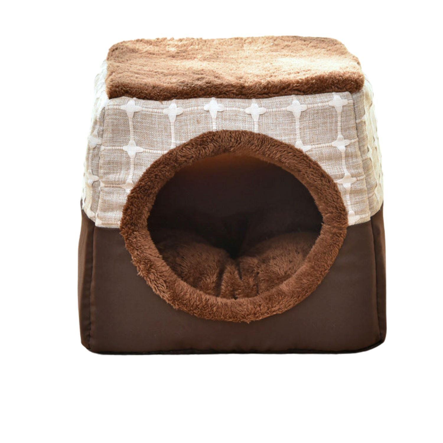 Soft Cave Bed Pet Pet Store Gifts Coffee square L 